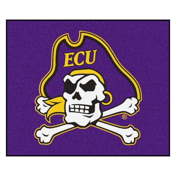 FanMats® - East Carolina University 59.5" x 71" Nylon Face Tailgater Mat with "Pirate Skull" Logo