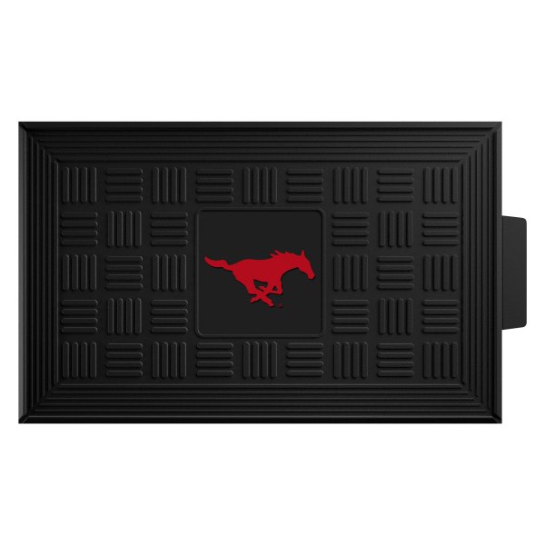 FanMats® - Southern Methodist University 19.5" x 31.25" Ridged Vinyl Door Mat with "Mustang" Logo
