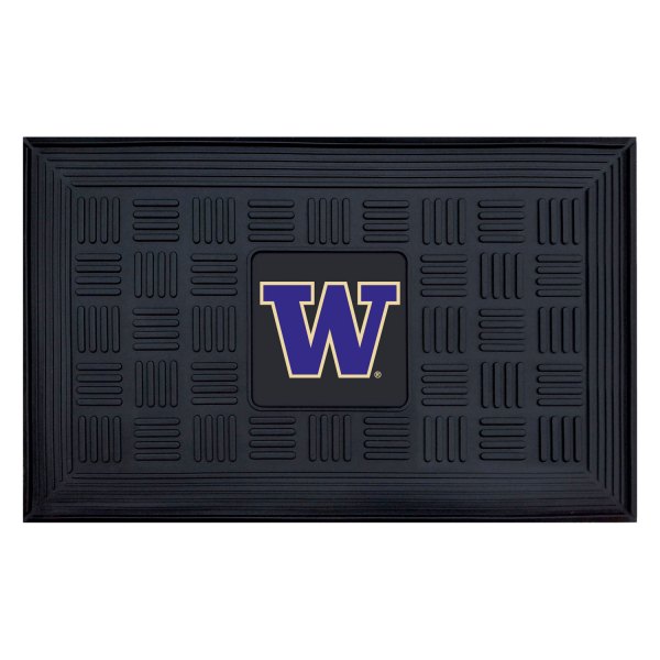 FanMats® - University of Washington 19.5" x 31.25" Ridged Vinyl Door Mat with "W" Logo