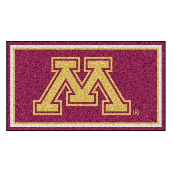 FanMats® - University of Minnesota 36" x 60" Nylon Face Plush Floor Rug with "Block M" Logo