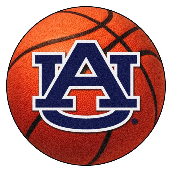 FanMats® - Auburn University 27" Dia Nylon Face Basketball Ball Floor Mat with "AU" Logo