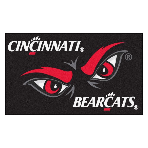 FanMats® - University of Cincinnati 19" x 30" Nylon Face Starter Mat with "Cincinnati Eyes" Logo