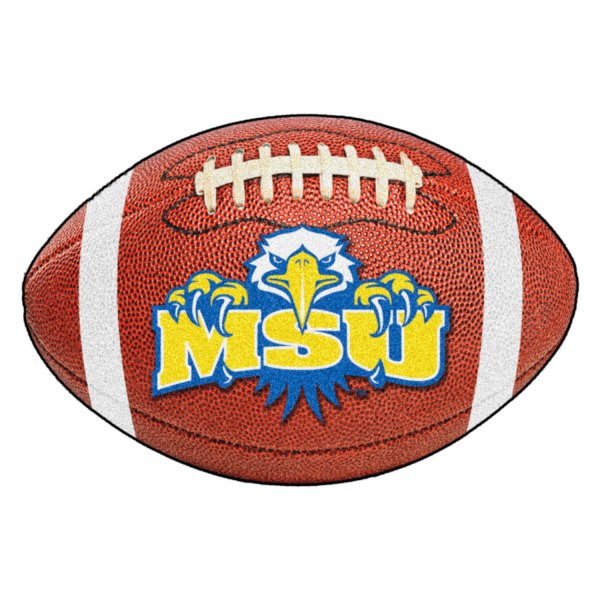 FanMats® - Morehead State University 20.5" x 32.5" Nylon Face Football Ball Floor Mat with "Eagle" Logo & Wordmark