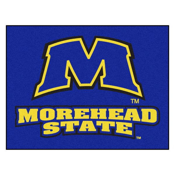 FanMats® - Morehead State University 33.75" x 42.5" Nylon Face All-Star Floor Mat with "Block M" Logo & Wordmark