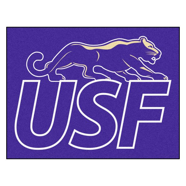 FanMats® - University of Sioux Falls 33.75" x 42.5" Nylon Face All-Star Floor Mat with "Cougar & USF" Logo