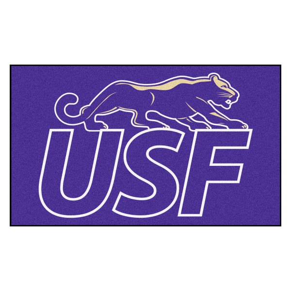 FanMats® - University of Sioux Falls 19" x 30" Nylon Face Starter Mat with "Cougar & USF" Logo