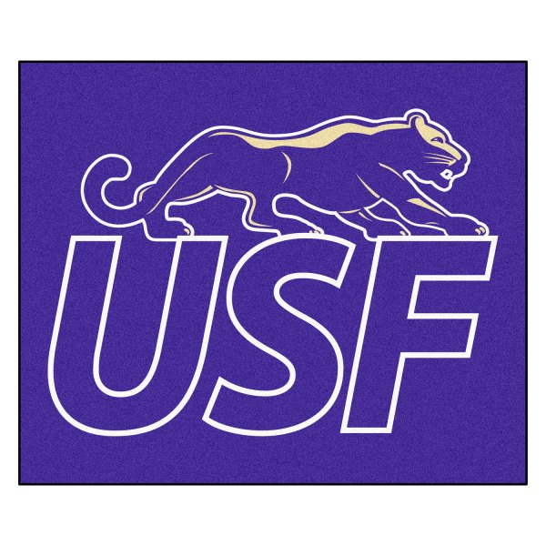 FanMats® - University of Sioux Falls 59.5" x 71" Nylon Face Tailgater Mat with "Cougar & USF" Logo