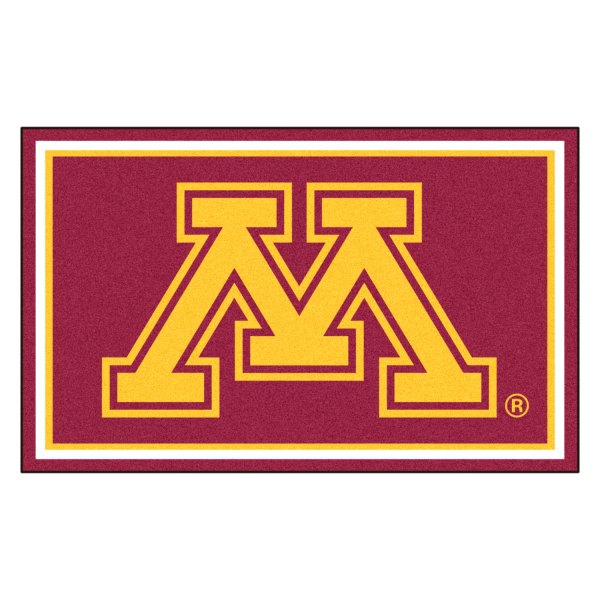 FanMats® - University of Minnesota 48" x 72" Nylon Face Ultra Plush Floor Rug with "Block M" Logo