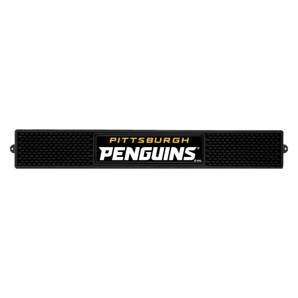 FanMats® - NHL "Pittsburgh Penguins" Logo "Pittsburgh Penguins" Logo Vinyl Drink Mat