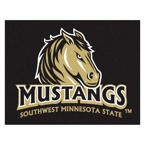 FanMats® - Southwest Minnesota State University 33.75" x 42.5" Nylon Face All-Star Floor Mat with "Mustang" Logo & Wordmark