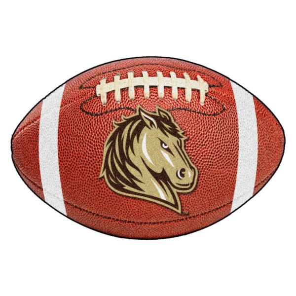 FanMats® - Southwest Minnesota State University 20.5" x 32.5" Nylon Face Football Ball Floor Mat with "Mustang" Logo