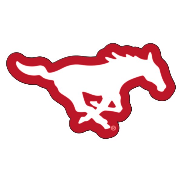 FanMats® - Southern Methodist University 36" x 48" Mascot Floor Mat with "Mustang" Logo