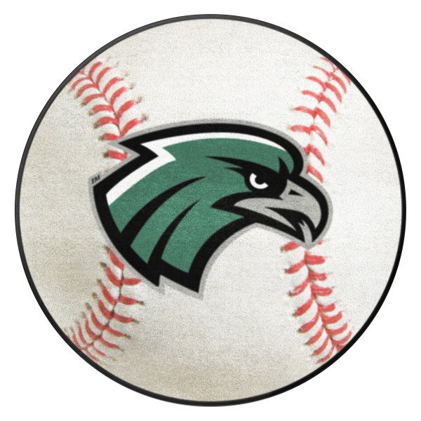 FanMats® - Northeastern State University 27" Dia Nylon Face Baseball Ball Floor Mat with "NSU & River Hawk" Logo