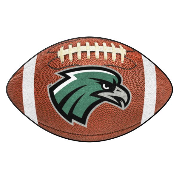 FanMats® - Northeastern State University 20.5" x 32.5" Nylon Face Football Ball Floor Mat with "NSU & River Hawk" Logo
