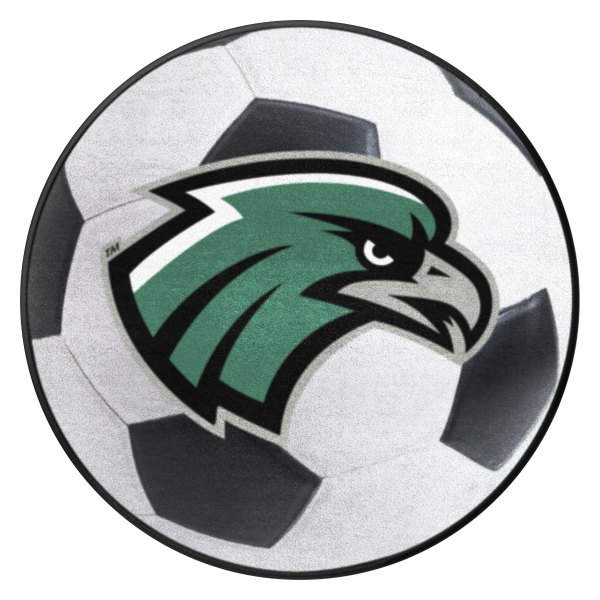 FanMats® - Northeastern State University 27" Dia Nylon Face Soccer Ball Floor Mat with "NSU & River Hawk" Logo