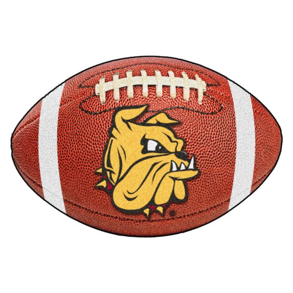 FanMats® - University of Minnesota-Duluth 20.5" x 32.5" Nylon Face Football Ball Floor Mat with "Champ the Bulldog" Logo