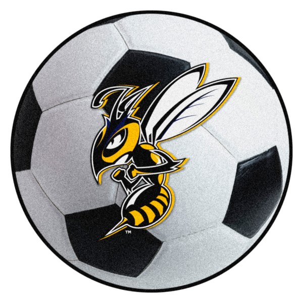 FanMats® - Montana State University Billings 27" Dia Nylon Face Soccer Ball Floor Mat with "Yellow Jacket" Logo