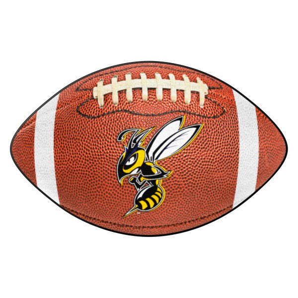 FanMats® - Montana State University Billings 20.5" x 32.5" Nylon Face Football Ball Floor Mat with "Yellow Jacket" Logo