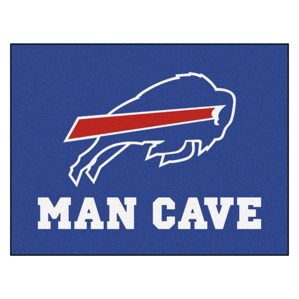 FanMats® - Buffalo Bills 33.75" x 42.5" Nylon Face Man Cave All-Star Floor Mat with "Buffalo" Logo