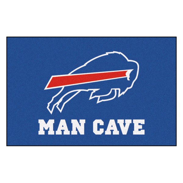 FanMats® - Buffalo Bills 19" x 30" Nylon Face Man Cave Starter Mat with "Buffalo" Logo
