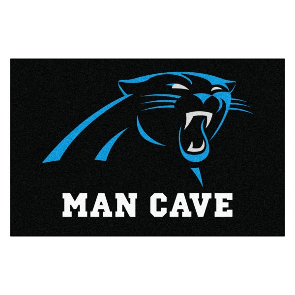 FanMats® - Carolina Panthers 19" x 30" Nylon Face Man Cave Starter Mat with "Panther" Logo