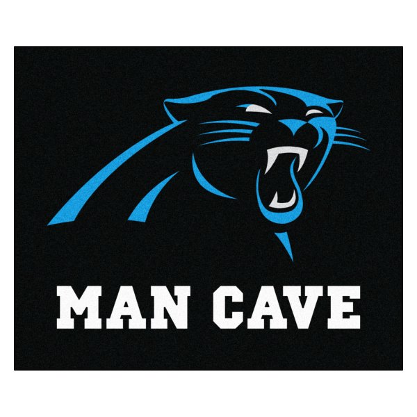 FanMats® - Carolina Panthers 59.5" x 71" Nylon Face Man Cave Tailgater Mat with "Panther" Logo