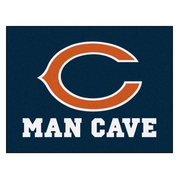 FanMats® - Chicago Bears 33.75" x 42.5" Nylon Face Man Cave All-Star Floor Mat with "C" Logo