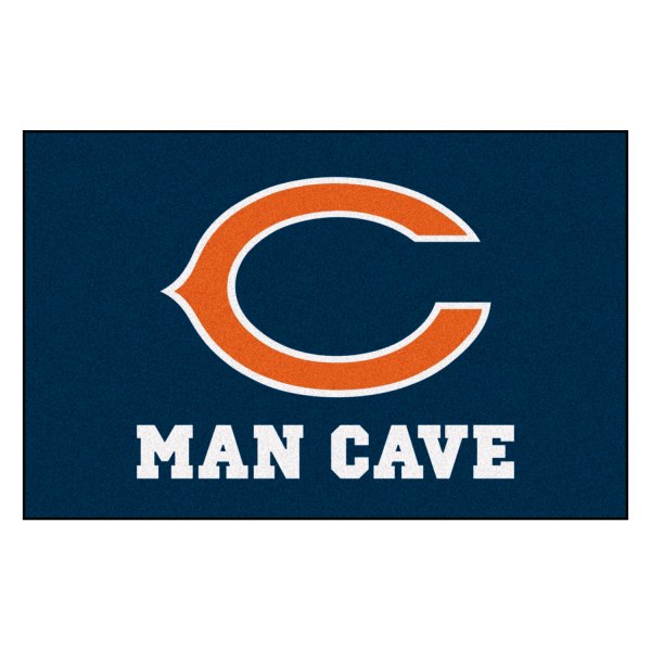 FanMats® - Chicago Bears 19" x 30" Nylon Face Man Cave Starter Mat with "C" Logo