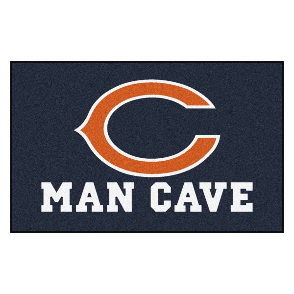FanMats® - Chicago Bears 60" x 96" Nylon Face Man Cave Ulti-Mat with "C" Logo