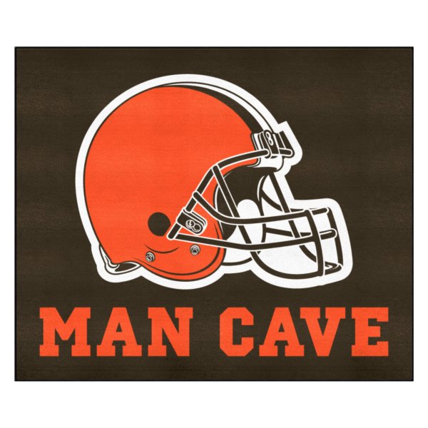 FanMats® - Cleveland Browns 59.5" x 71" Nylon Face Man Cave Tailgater Mat with "Browns Helmet" Logo