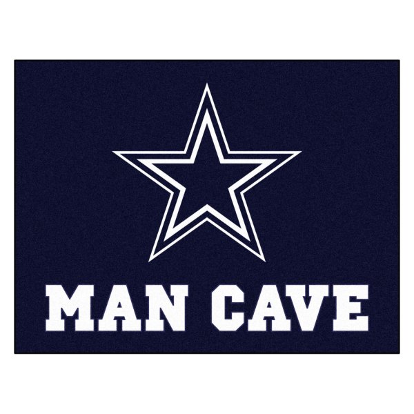 FanMats® - Dallas Cowboys 33.75" x 42.5" Nylon Face Man Cave All-Star Floor Mat with "Star" Logo