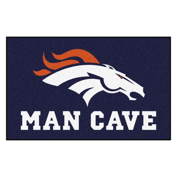 FanMats® - Denver Broncos 60" x 96" Nylon Face Man Cave Ulti-Mat with "Bronco" Logo