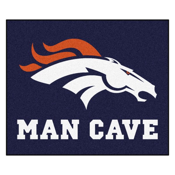 FanMats® - Denver Broncos 59.5" x 71" Nylon Face Man Cave Tailgater Mat with "Bronco" Logo