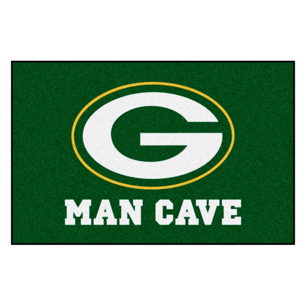 FanMats® - Green Bay Packers 19" x 30" Nylon Face Man Cave Starter Mat with "Oval G" Logo