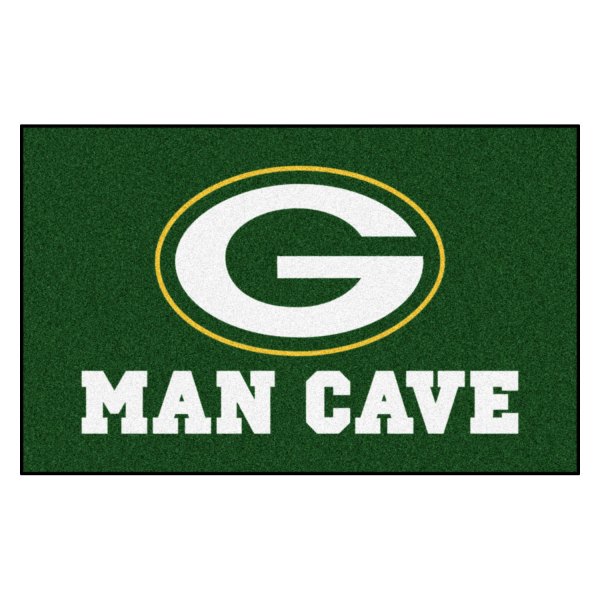 FanMats® - Green Bay Packers 60" x 96" Nylon Face Man Cave Ulti-Mat with "Oval G" Logo