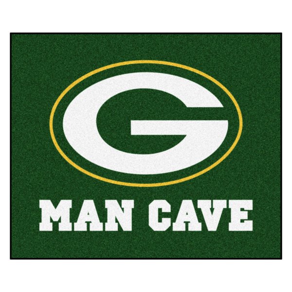 FanMats® - Green Bay Packers 59.5" x 71" Nylon Face Man Cave Tailgater Mat with "Oval G" Logo