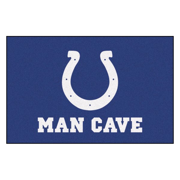 FanMats® - Indianapolis Colts 19" x 30" Nylon Face Man Cave Starter Mat with "Horseshoe" Logo