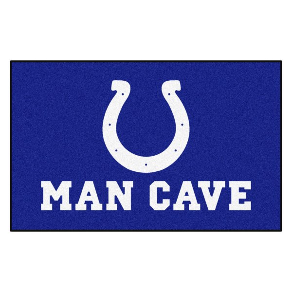 FanMats® - Indianapolis Colts 60" x 96" Nylon Face Man Cave Ulti-Mat with "Horseshoe" Logo