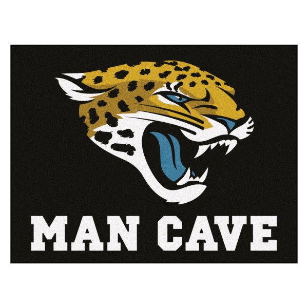 FanMats® - Jacksonville Jaguars 33.75" x 42.5" Nylon Face Man Cave All-Star Floor Mat with "Jaguar" Logo