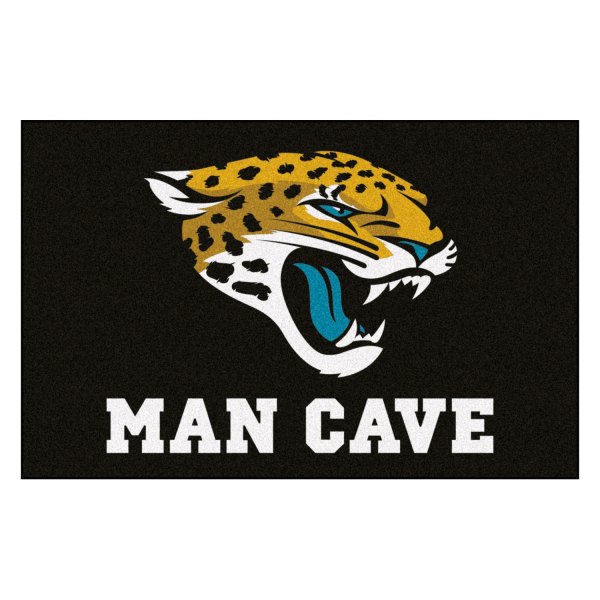 FanMats® - Jacksonville Jaguars 19" x 30" Nylon Face Man Cave Starter Mat with "Jaguar" Logo