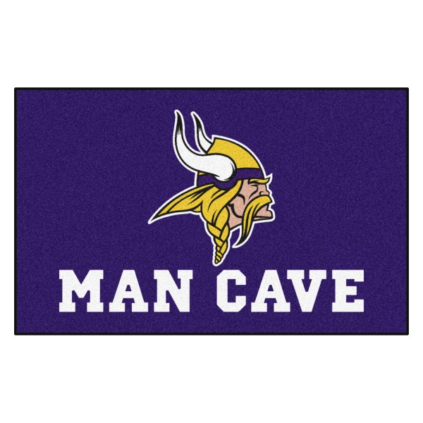 FanMats® - Minnesota Vikings 60" x 96" Nylon Face Man Cave Ulti-Mat with "Viking" Logo