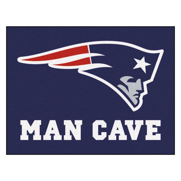 FanMats® - New England Patriots 33.75" x 42.5" Nylon Face Man Cave All-Star Floor Mat with "Patriot" Logo