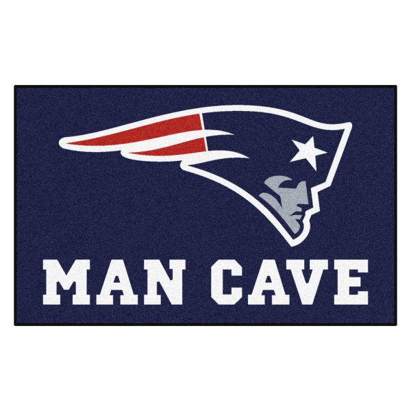 FanMats® - New England Patriots 60" x 96" Nylon Face Man Cave Ulti-Mat with "Patriot" Logo
