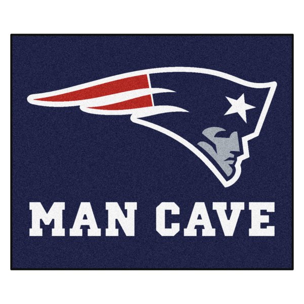 FanMats® - New England Patriots 59.5" x 71" Nylon Face Man Cave Tailgater Mat with "Patriot" Logo