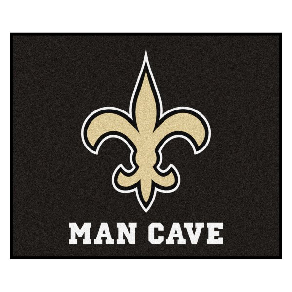 FanMats® - New Orleans Saints 59.5" x 71" Nylon Face Man Cave Tailgater Mat with "Fluer-De-Lis" Logo