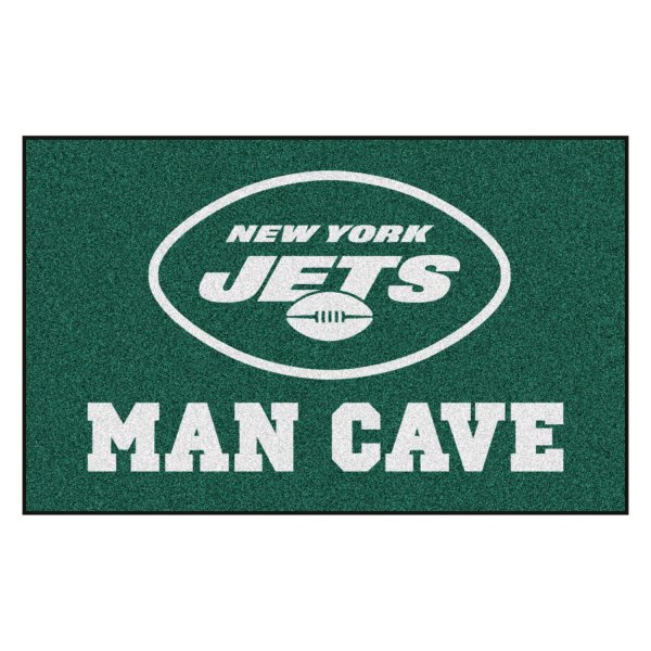 FanMats® 14346 - New York Jets 60' x 96' Nylon Face Man Cave Ulti-Mat with  'Oval NY Jets' Logo 