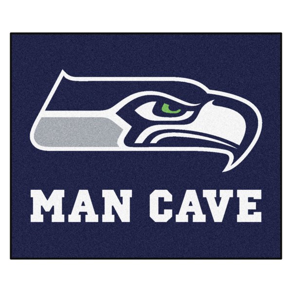 FanMats® - Seattle Seahawks 59.5" x 71" Nylon Face Man Cave Tailgater Mat with "Seahawk" Logo