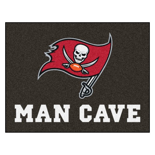 FanMats® - Tampa Bay Buccaneers 33.75" x 42.5" Nylon Face Man Cave All-Star Floor Mat with "Pirate Flag" Logo