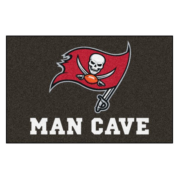 FanMats® - Tampa Bay Buccaneers 19" x 30" Nylon Face Man Cave Starter Mat with "Pirate Flag" Logo
