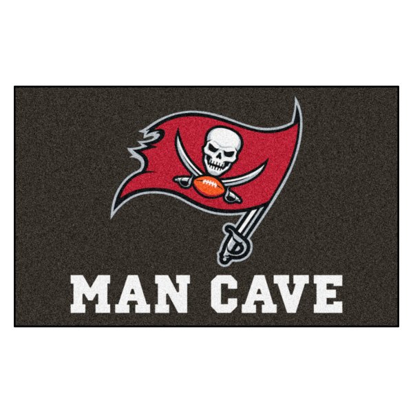 FanMats® - Tampa Bay Buccaneers 60" x 96" Nylon Face Man Cave Ulti-Mat with "Pirate Flag" Logo